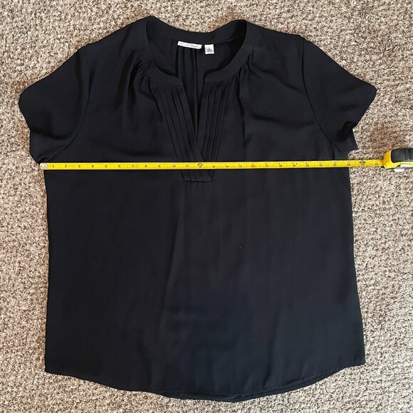 Size XL Halogen black cap sleeve top - Picture 4 of 10